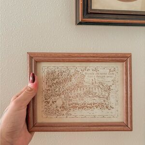 Vintage Cut Out Framed Art